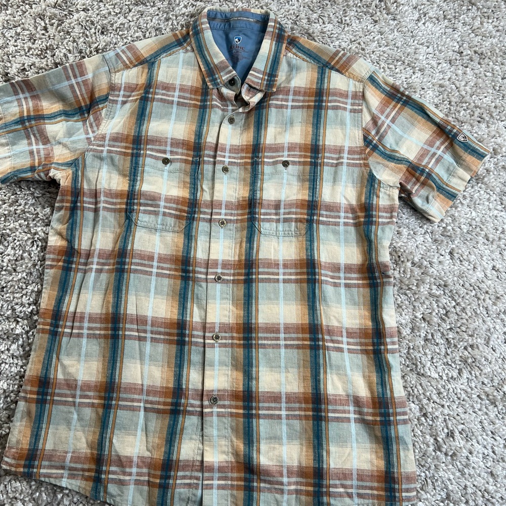 Kuhl Blue and Brown Plaid/Maroon Button-Down Shirt lot - Picture 9 of 14